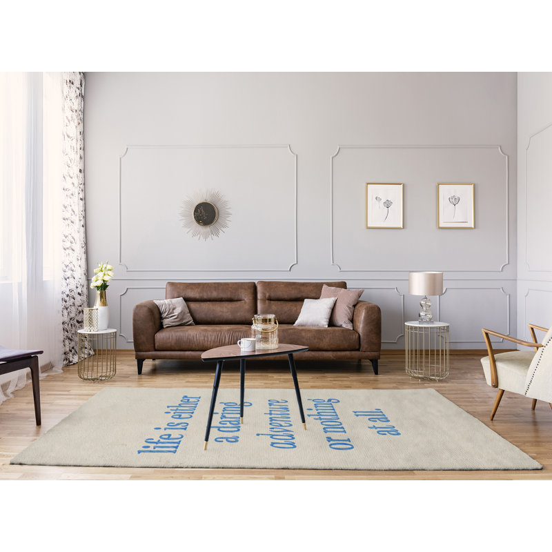 Tapis en poly-citation "life life", Rectangle 9 pi x 12 pi