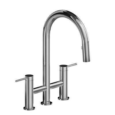 Robinet de cuisine escamotable Azure avec bec en C