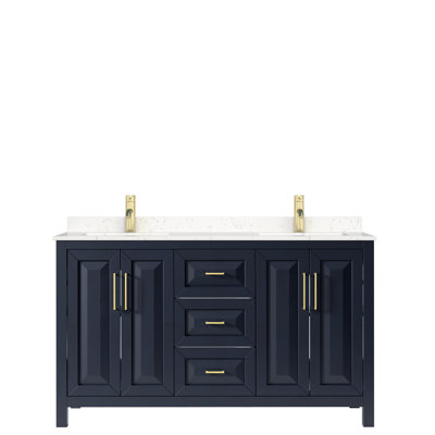Ensemble de meuble-lavabo double 60 po Daria