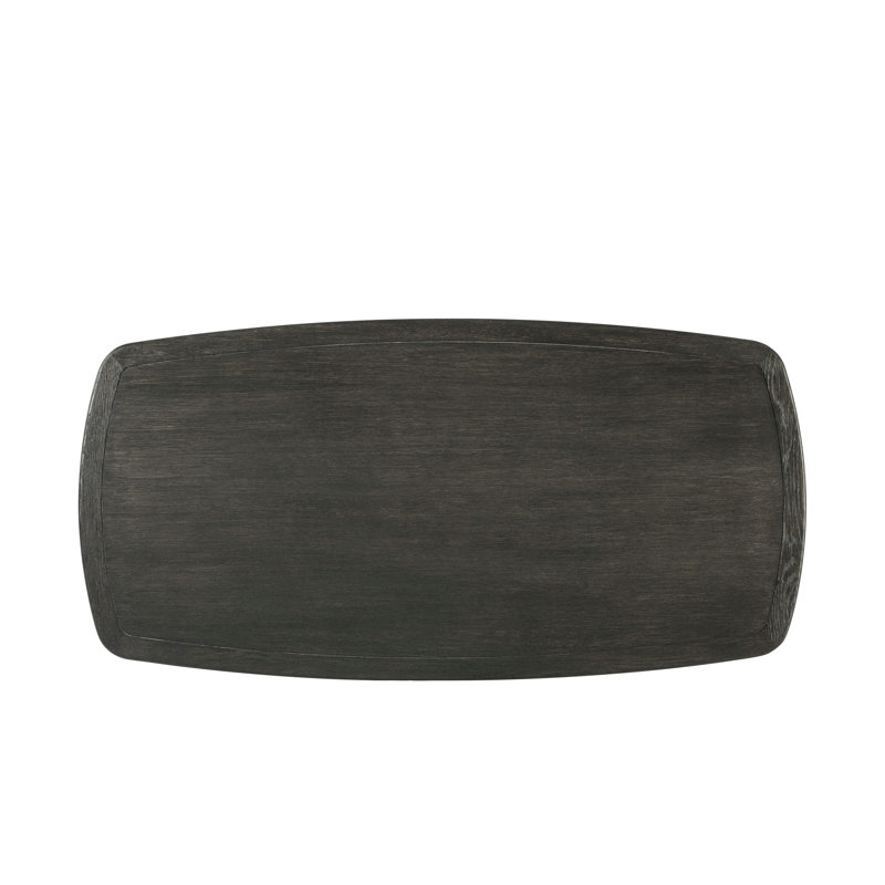 Repose Solid Wood Writing Desk, Charcoal Oak