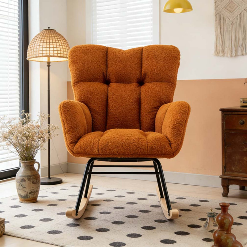 Chaise berçante Teddy, Caramel