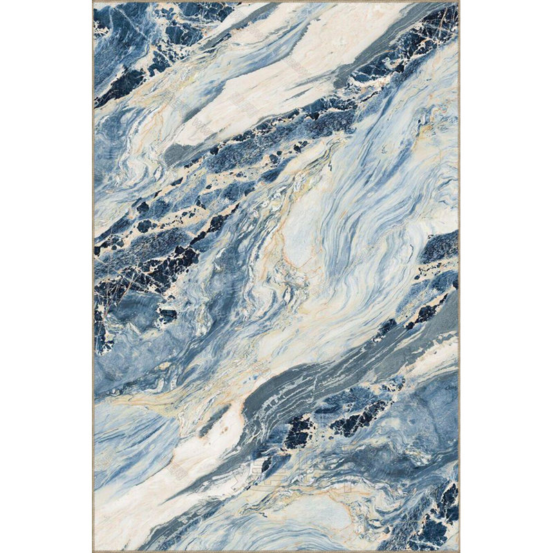 Tapis lavable à motif moderne Modern, Sous-tapis rectangulaire de 3 pi 3 po x 4 pi 11 po