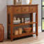 Console en bois de pin massif 48 po, table d'appoint moderne avec 3 tiroirs de rangement et 2 tablettes-330278325