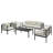 Adamski 7-Person Metal Sofa Seating Group With Cushions