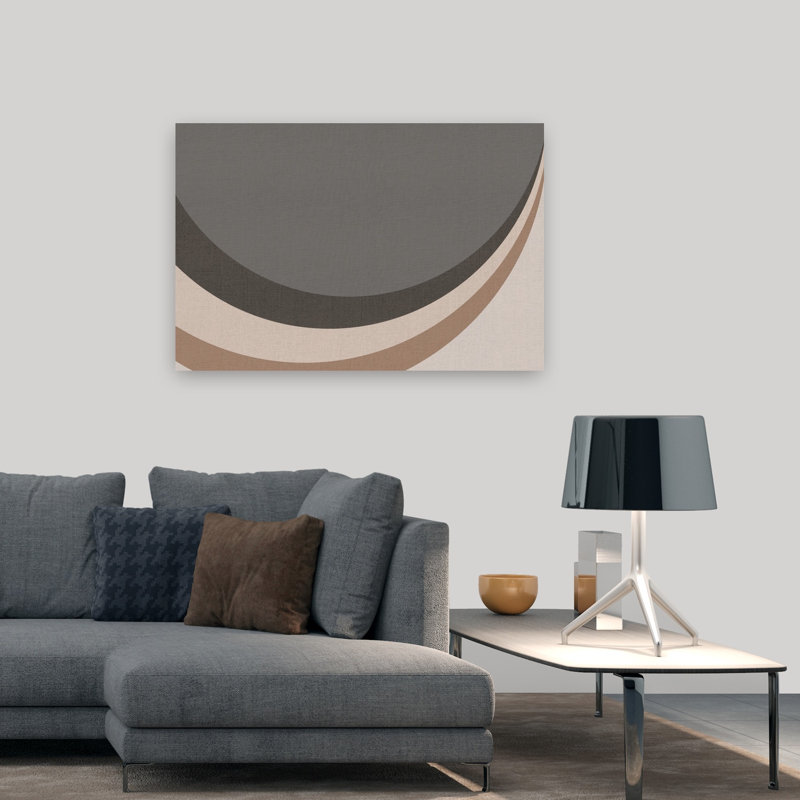 Modern Modern Waves, impression élégante et minimaliste, 32" H x 48" W