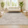 Pruden Ornate Medallion Modern Ivory Rug