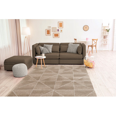 Tapis beige / brun Zed