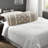 Luxurious 7-piece Ivory Bedding Set, Tufted Polyester Elegance For Bedroom