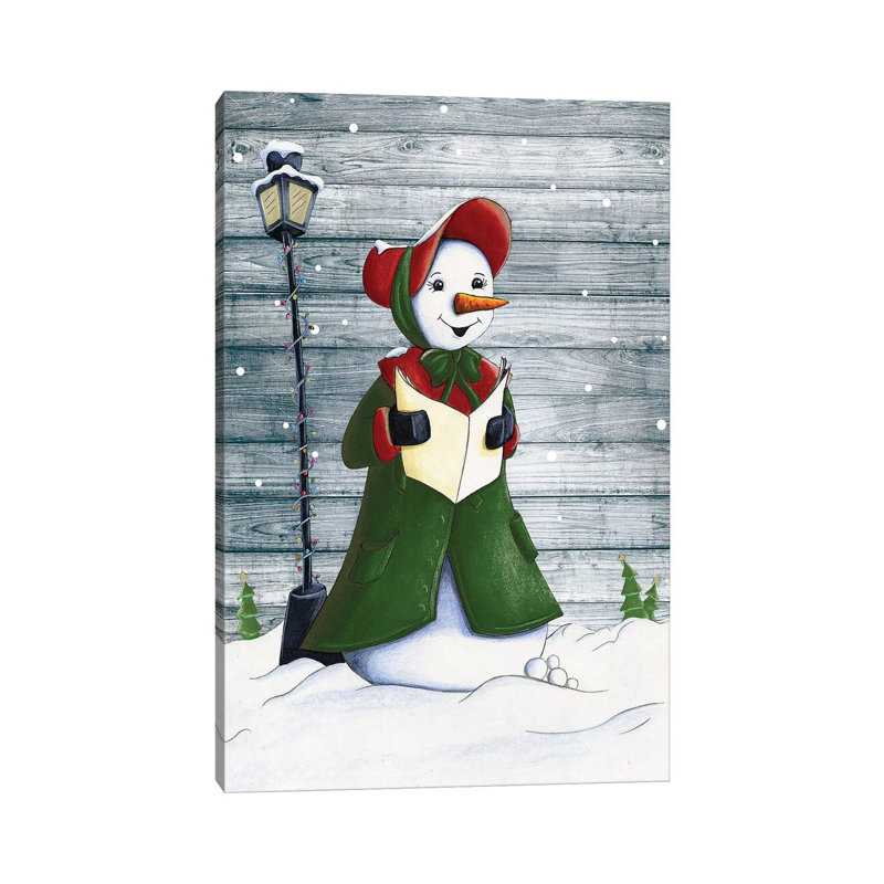 Christmas Snowmen I by Josefina - Wrapped Canvas Gallery-Wrapped Canvas Giclée, 30.48cm H x 20.32cm W