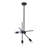 Azita 3-Light Matte Black Chandelier With Three Adjustable Arms