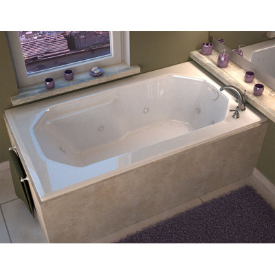 Montserrat 59.75'' x 35.5'' Drop-In Acrylic Bathtub