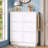 Modern Elegant Narrow Shoe Cabinet with 6 Flip Drawers-1665173547