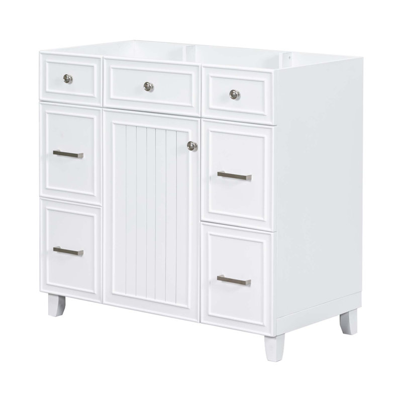 Meuble-lavabo 36 po, lavabo non inclus, Blanc