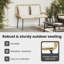 Poly Rattan Outdoor Bench