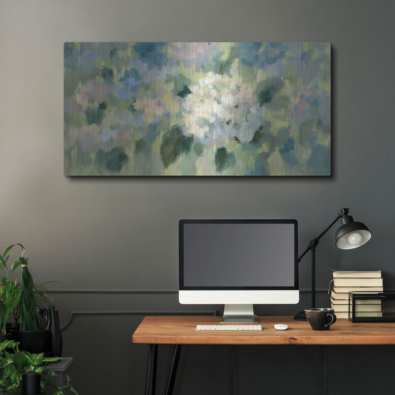 «Hydrangea Mosaic» par Silvia Vassileva, H 24 po x l 48 po
