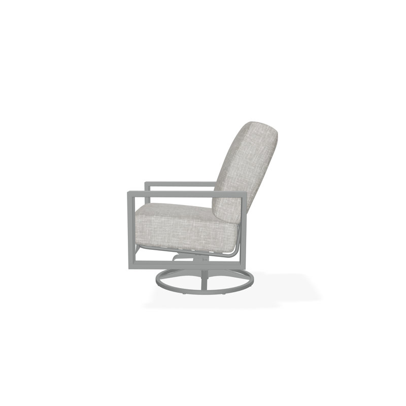 Larssen Deep Seating Cushion Swivel Rocker, Graphite, Hither Pewter
