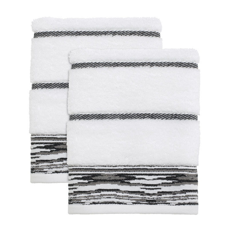 Nicole Miller Sydney 100% Cotton Midweight Jacquard Hand Towel