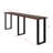 Glendive 90" Distressed Mango Solid Wood Console Table, Sawn Farmhouse Dark Brown-1108375254-1114302820