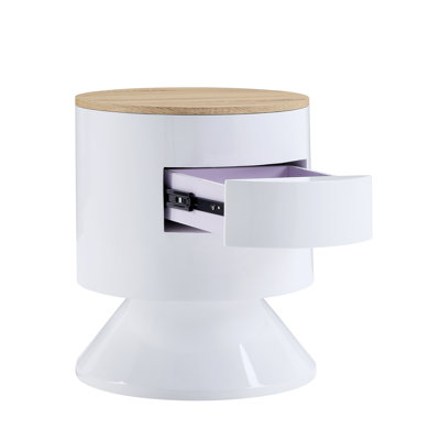 Accent Table With Display And Utility Function