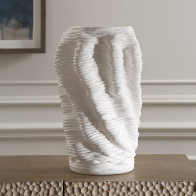 Fadel Matte White Vase