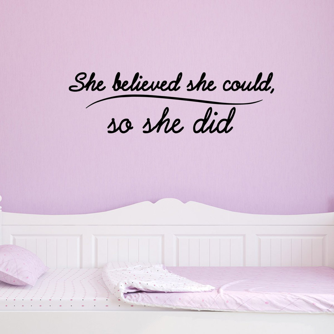 Crown Point Text & Numbers Wall Decal Winston Porter 