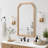 Solid Wood Frame Rounded Corner Decorative Mirror-135582228-135582230