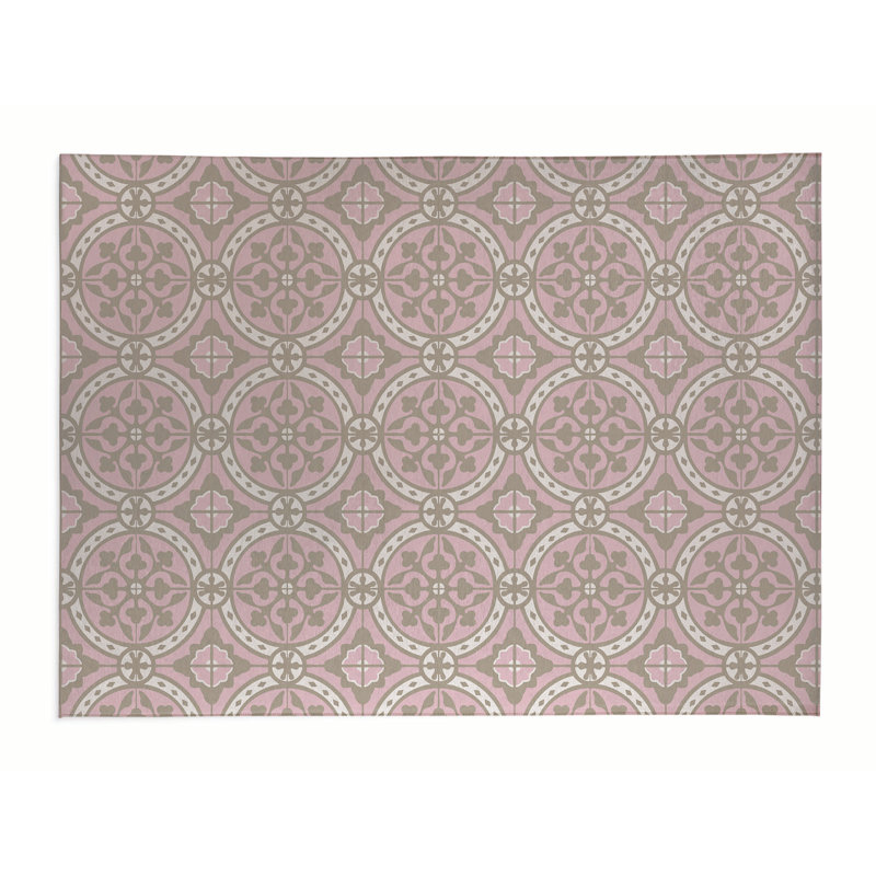 Tapis de cuisine Aleah, Rose, Rectangle 5 pi x 7 pi