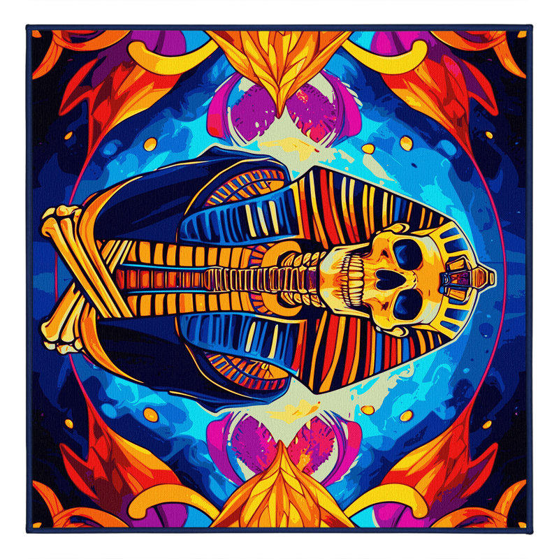 Luminous Dive Rug, Square 4'