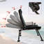 Chaise de camping inclinable, portative et pliante avec dossier réglable-1462922313