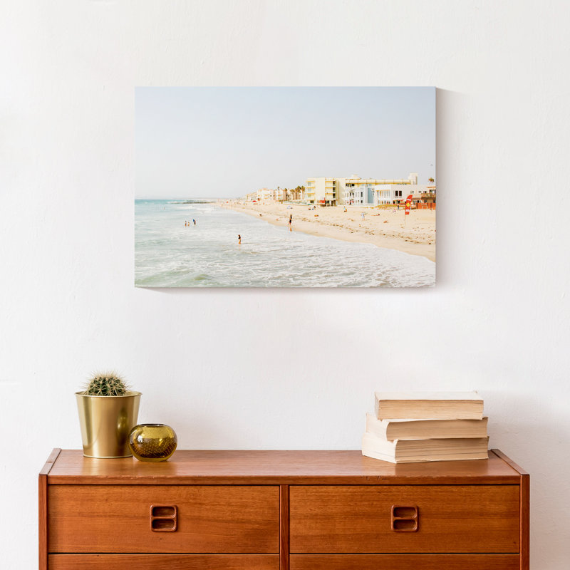 «Beach People» sur toile, H 12 po x l 18 po x P 1,25 po, Toile tendue