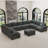 Spacious 10-Piece U-Shaped Corduroy Nailhead-Trimmed Sectional Sofa, Cloud Couch With Ottoman-1119228216