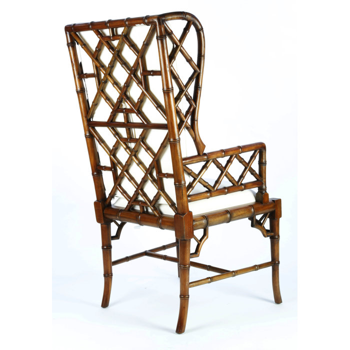 Bloomsbury Market Hallam Chinese Chippendale Wingback Chair | Wayfair