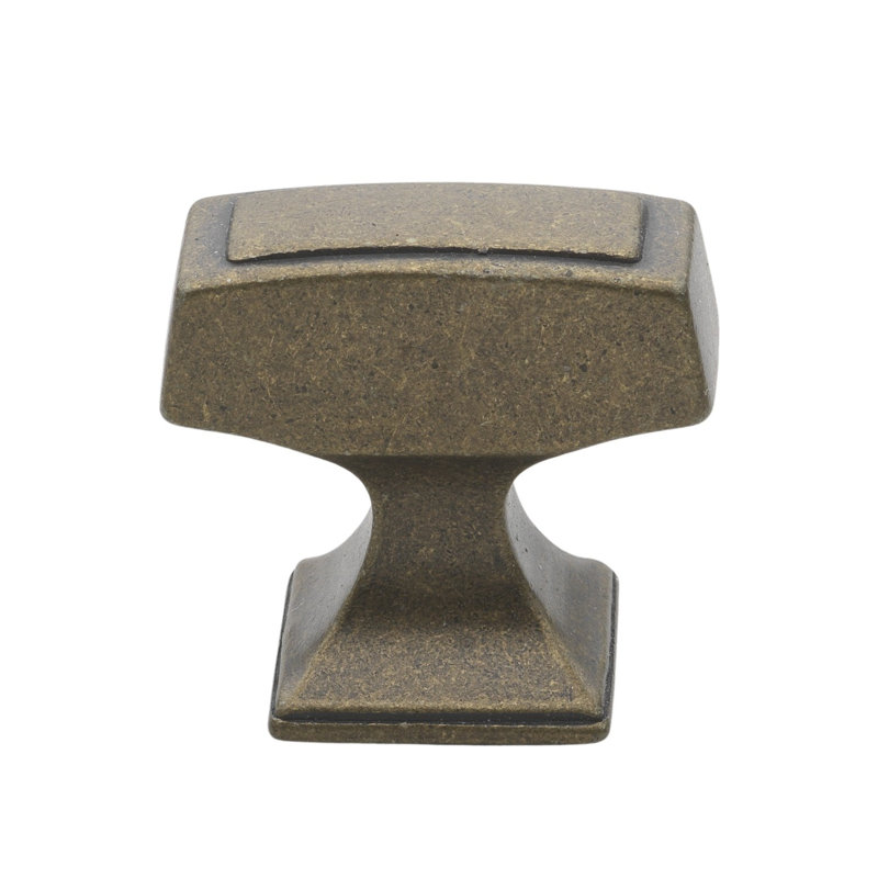 Poignée barre Deco 1 1/8 po, Laiton antique