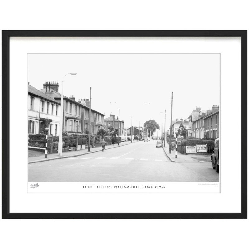 Long Ditton, Portsmouth Road C1955 by Francis Frith - Single Picture Frame Print, 40cm H x 50cm W x 2.3cm D