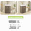 Meuble-lavabo autoportant simple 21,6 po avec comptoir en céramique
