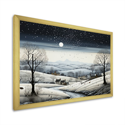 " Countryside Gray Minimalism Landscape II "