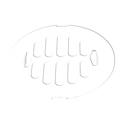4-1/4" OD Brass Snap-in Shower Drain Cover