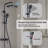 47.33" Solid Brass Complete Shower System with Rough-In Valve-86833035