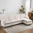 This Three-Seater Cloud-Style L-Shaped Modular Sofa In Black And White Is Made Of Soft Chenille Fabric With Comfy Cushions And Back Pillows. It Comes With An Ottoman, Ideal For Living Rooms, Bedrooms And Apartments.-1857554703