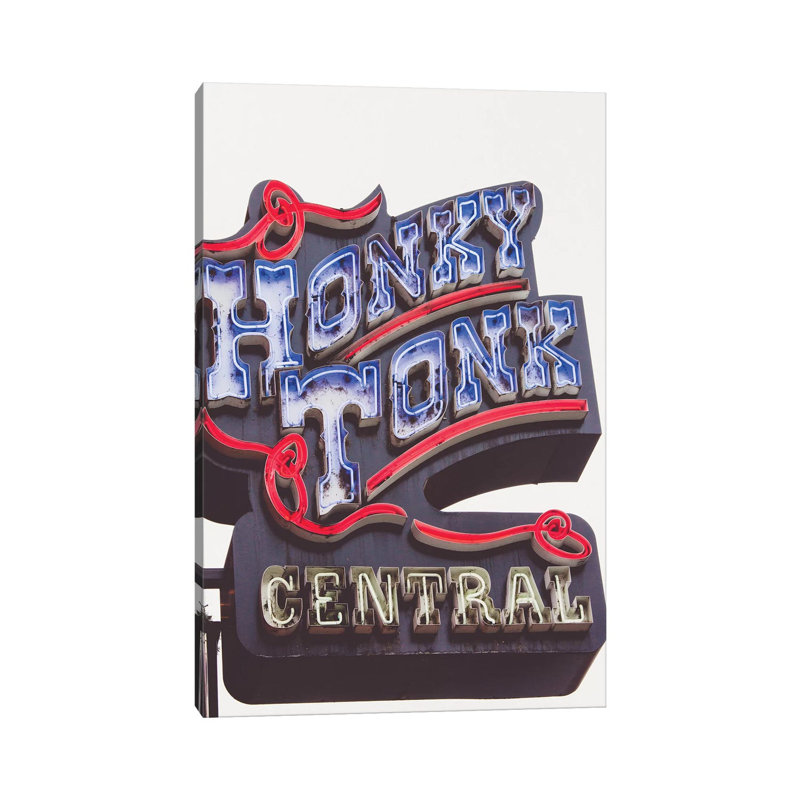 Nashville Neon Ii by Ann Hudec - Print on Canvas, 66.04cm H x 45.72cm W x 3.81cm D, Wrapped Canvas