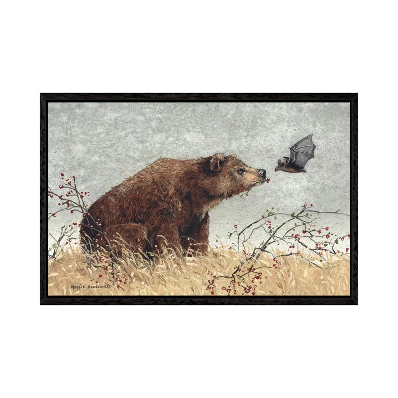 Chance Encounter 1 Piece Painting on Canvas, 66.04 cm H x 45.72 cm W, Black Framed Canvas