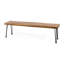 Banc de style industriel en bois d'aspect industriel attrayant avec une touche d'élégance
