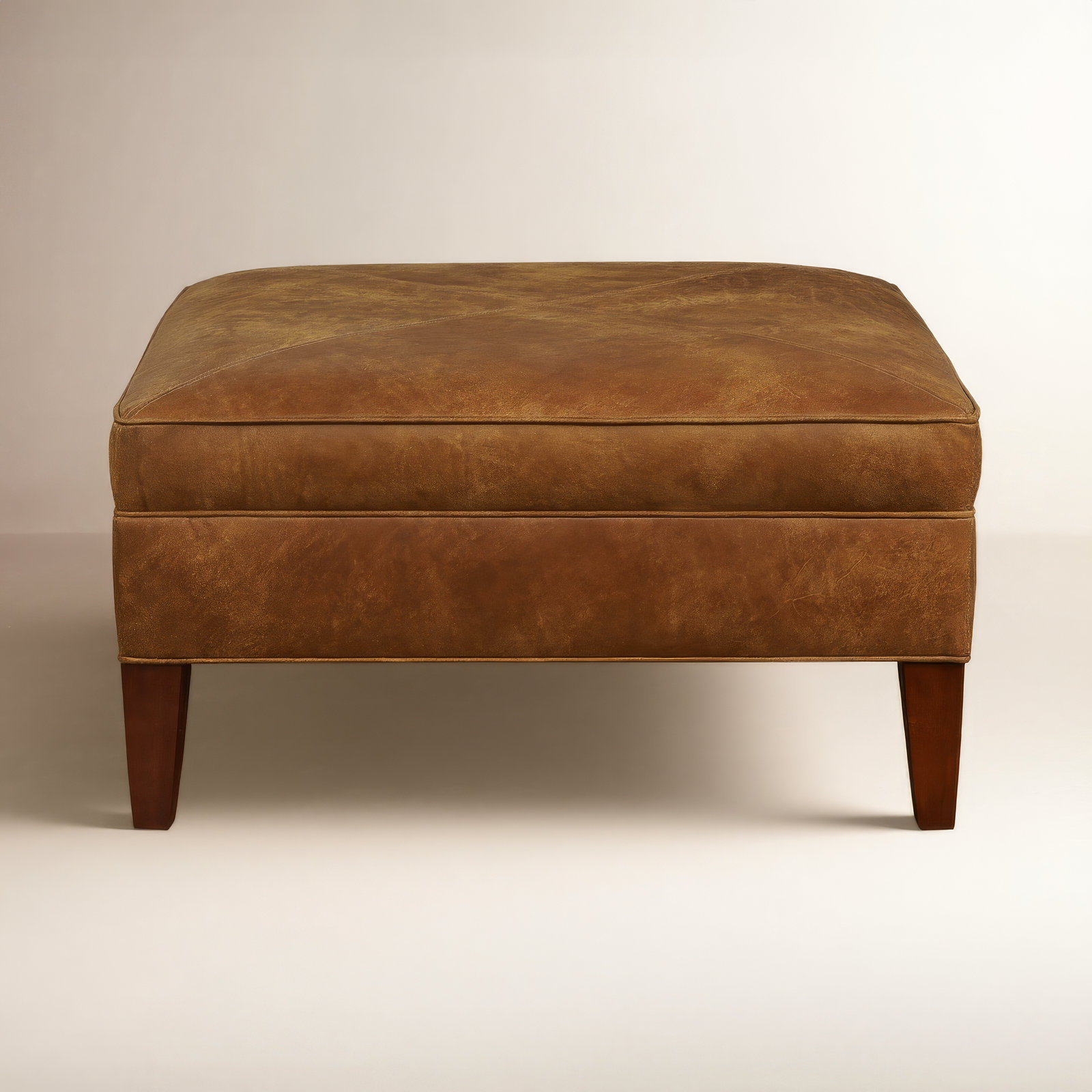 Marissa 37" Ottoman, Stallone Rawhide Genuine Leather