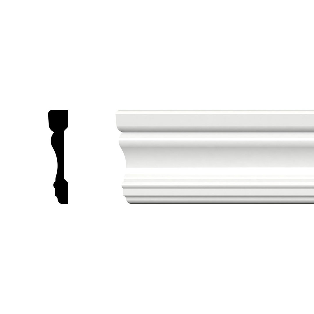 2.75'' H x 96'' W x .625'' D PVC Moulding Ekena Millwork