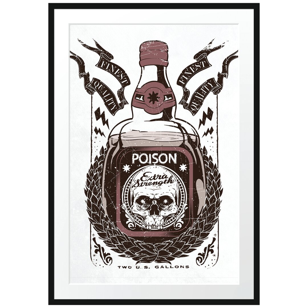 Gerahmtes Poster Poison Light