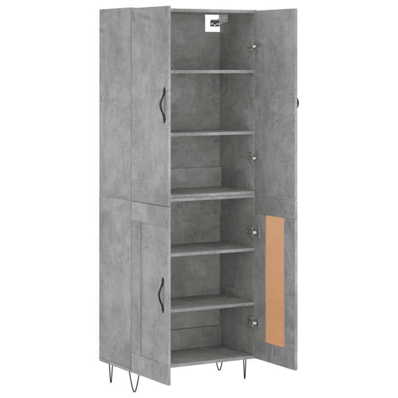 Chocheles 69.5cm Sideboard, Concrete Grey