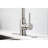 Pull Down Kitchen Faucet In Brushed Nickel - Stainless Steel, 360 Rotating Nozzle For Flexible Water Use, Single Handle Simple Temperature And Flow Control, Corrosion Finish Nickel, Steel Made,-1600246591