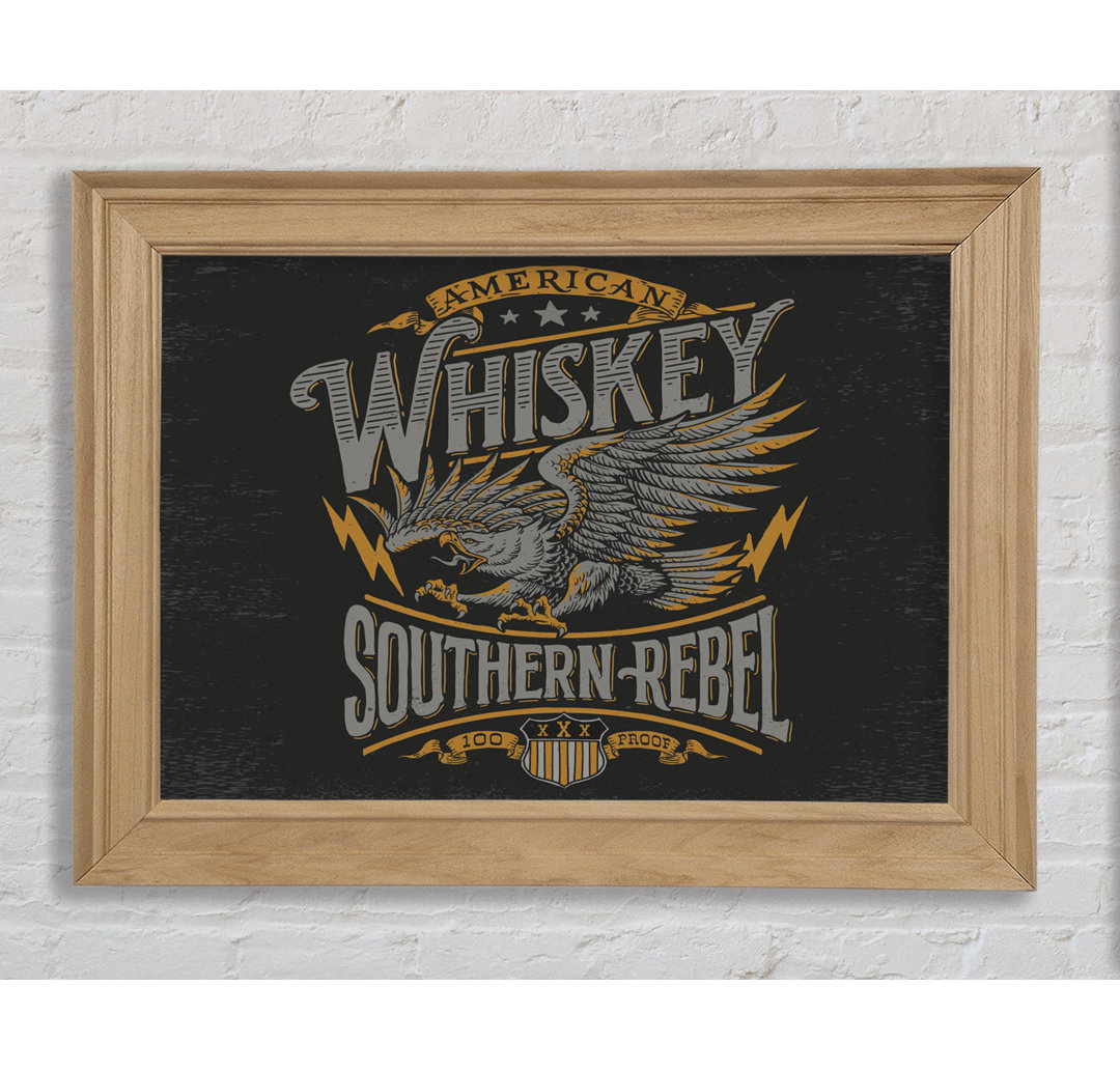 Whiskey Southern Rebel - Einzelner Bilderrahmen Kunstdrucke