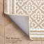 Isla Machine Woven Synthetic Geometric Area Rug In Beige/White-1660352496
