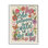 «She Believed Girl Power Motivation Motive Floral Butterflies» par Valentina Harper - cadre flottant, impression sur bois